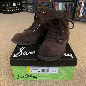 Sam Edelman Bleeker Bootie in Espresso Suede